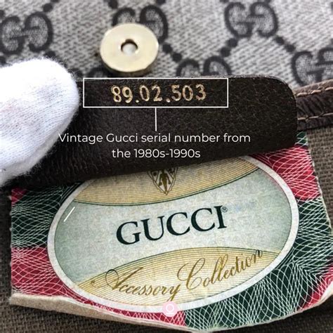 codice seriale gucci vintage|vintage gucci bag codes.